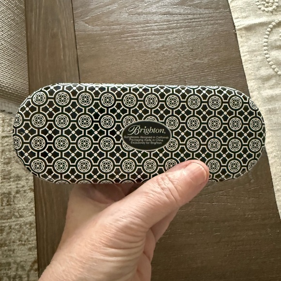 Brighton Meridian Sunglasses A12643 Black w/Silver Crystals $130 Retail - Picture 11 of 11